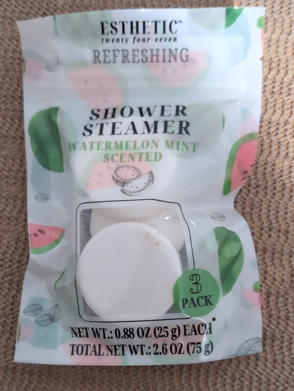 Refreshing Watermelon Mint Shower Steamer (3 Pack) New